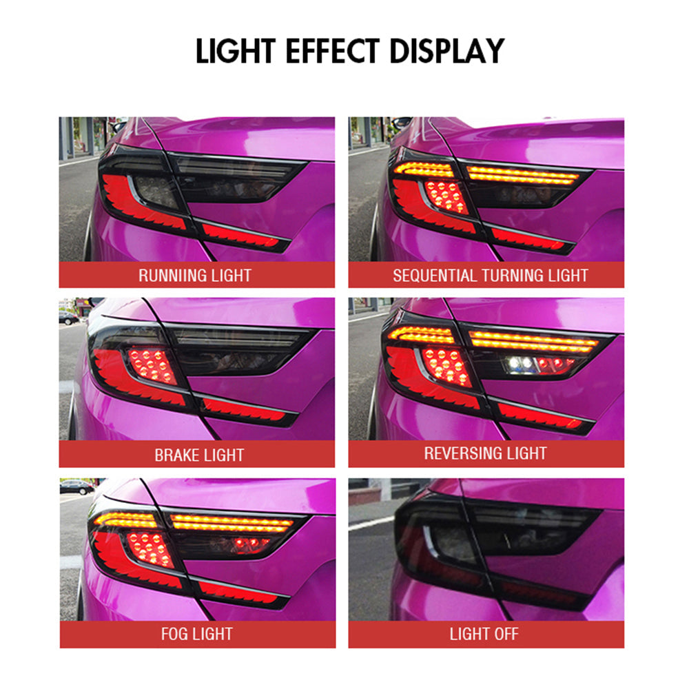 For 2018-2021 Honda Accord LED Tail Lights - KuerLED