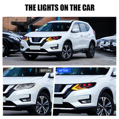 For 2017-2021 Nissan X-Trail LED Headlights - KuerLED