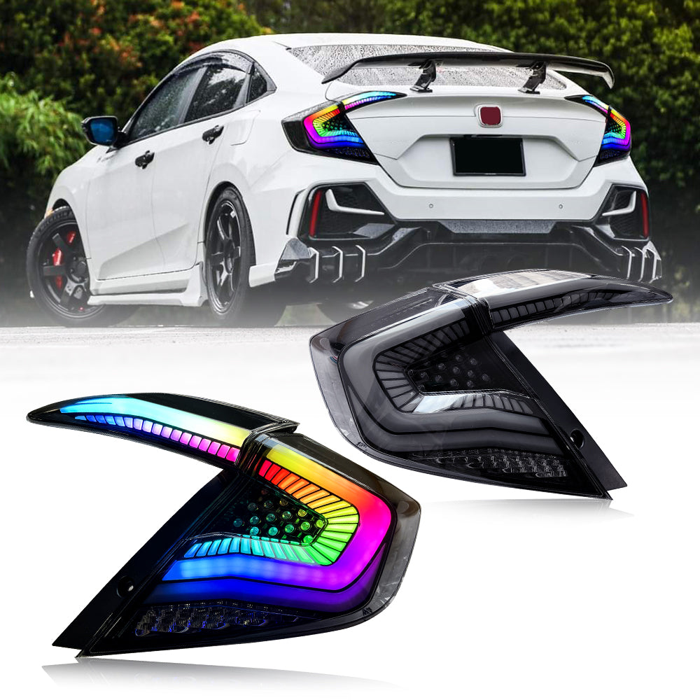 Honda Civic 10th Gen (2016-2021) RGB Tail Lights Assembly, Sedans Only