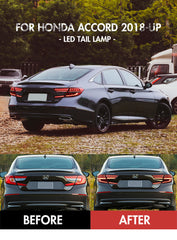 For 2018-2021 Honda Accord Led Smoked Tail Lights - KuerLED