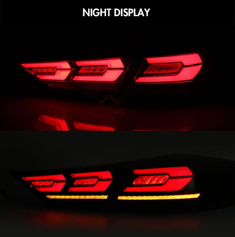 For 2015-2018 Hyundai Elantra Led Tail Lights With Start-up Animation Sequential Breathing Turn Signal Replace(Smoked/Red) - KuerLED