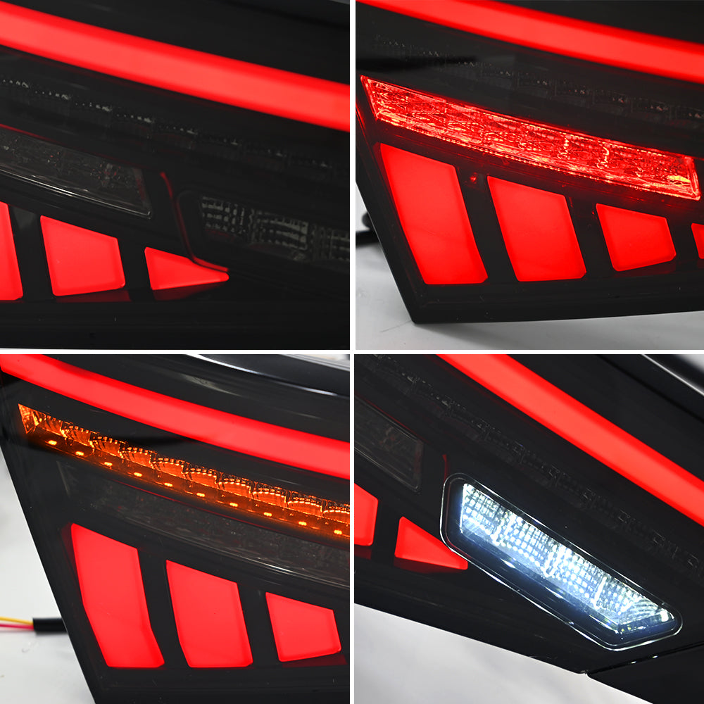 KuerLED LED Tail Lights with Trunk Lamp for 2023 2024 Honda Accord 11th Gen Start-up Animation Sequential Signal Rear Lamps Assembly - KuerLED