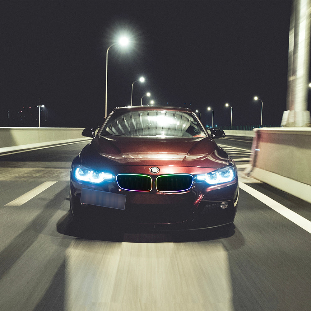 BMW 3 Series LED Grille Lights (2013-2018), RGB Front Grille Upgrade for F30/F35/M3 Models - Kuerled