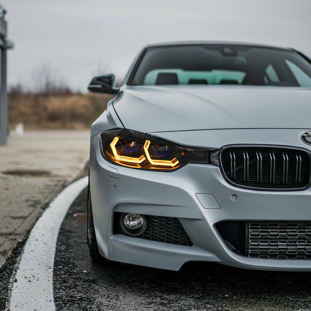 BMW 3-Series (2013-2018 F30/F31 328i/335i) LED Headlight Assembly, Premium Projector Upgrade - Kuerled
