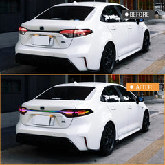 KuerLED RGB Tail Lights for 2020-2024 Toyota Corolla Start Up Animation DRL Sequential Indicator Rear Lamp Assembly - KuerLED