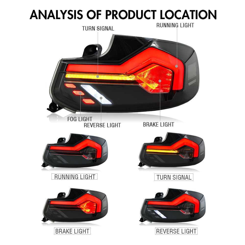 LED GTS Tail Lights for 2014–2021 BMW 2 Series F22 F23 & M2 F87 Rear Lamps Assembly