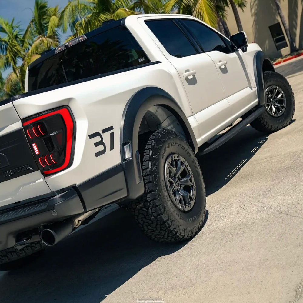 Led Tail Light for 2021-2023 Ford F150 F-150 XLT Whit Blind Spot Radar module - KuerLED