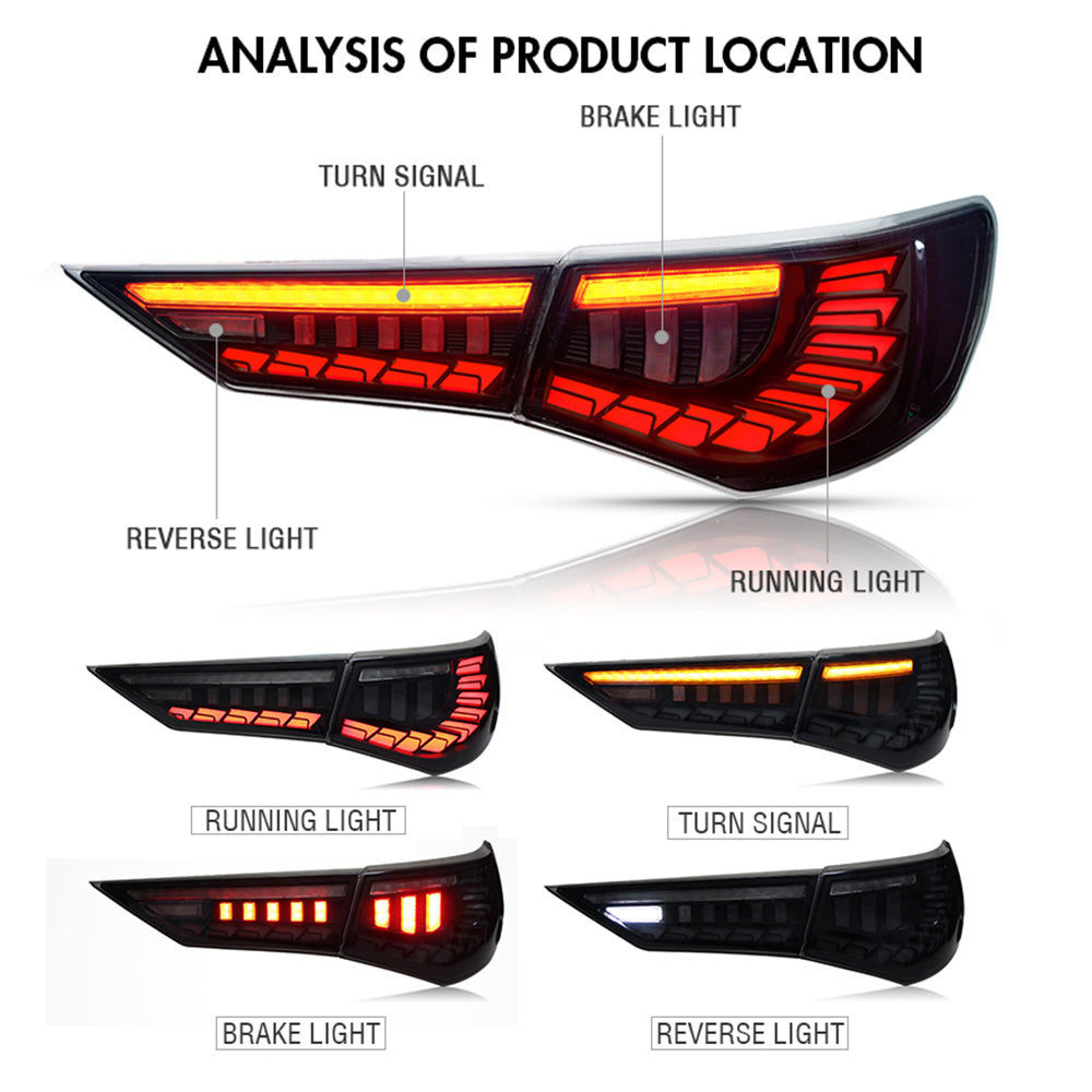 For 2019-2021 Nissan Sylphy/Sentra/Pulsar Led Tail Lights With Start Up Animation (A touch of blue) - KuerLED