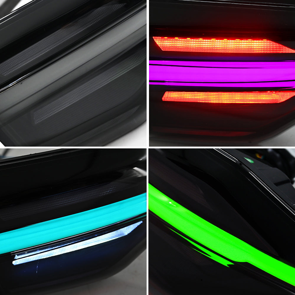 KuerLED RGB Tail Lights for 2020-2024 Toyota Corolla Start Up Animation DRL Sequential Indicator Rear Lamp Assembly - KuerLED