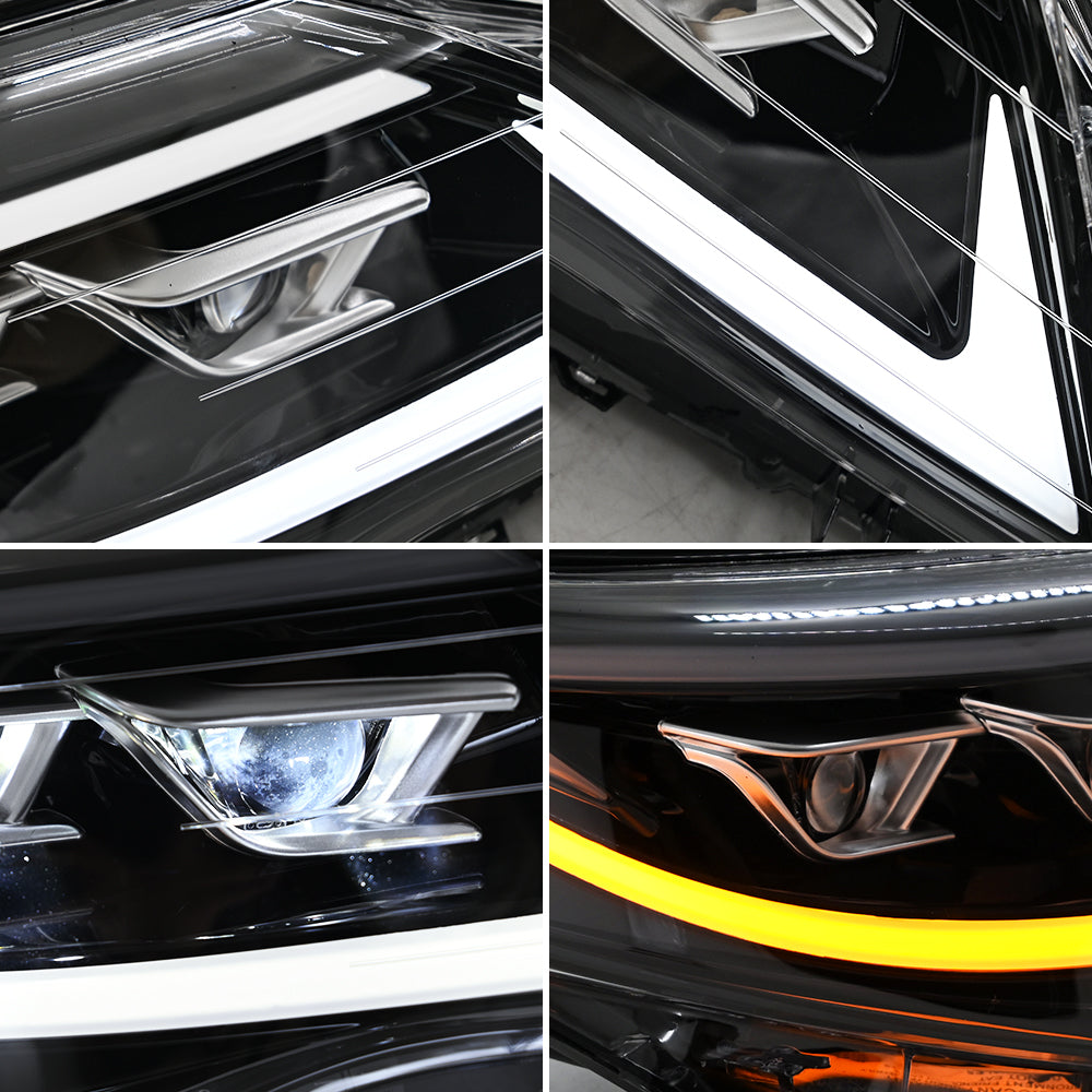 LED Headlight for 2012-2014 Toyota Camry, Animation Sequential, Headlight Assembly (Triple Beams) - Kuerled