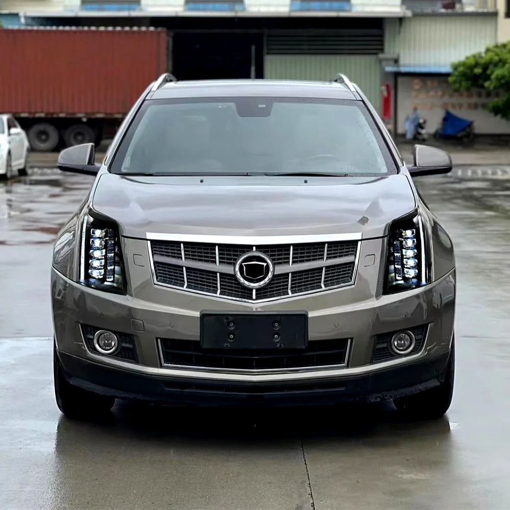 2010-2016 Cadillac SRX LED Headlights, Complete Front Assembly, Plug & Play - Kuerled