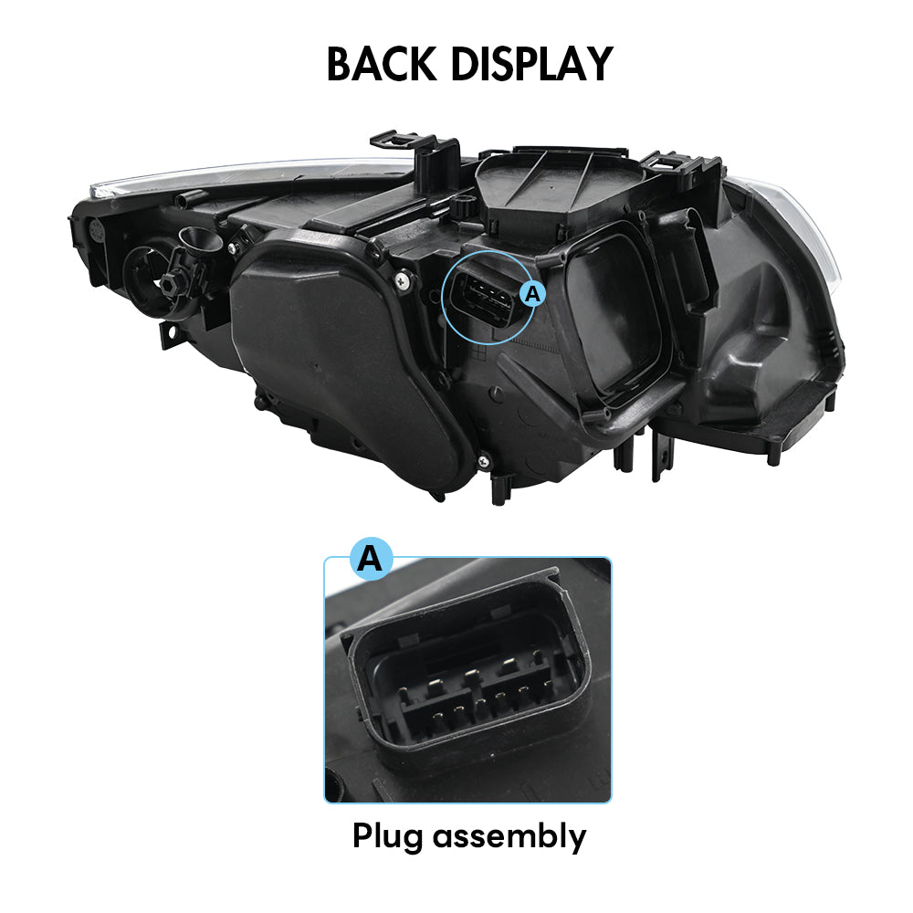 BMW 3-Series LED Headlights (2007-2010 E92/E93/Coupe), Fits 325i/328i/335i, Plug and Play, Easy Installation