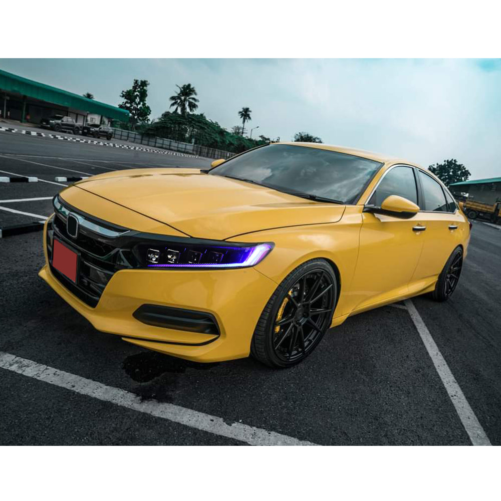 LED Headlights for 2018-2021 Honda Accord, with DRL Sequential Turn Signal Front Lamp - Kuerled