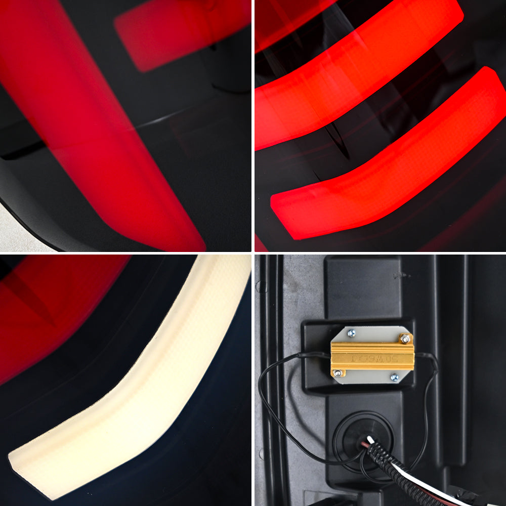 LED Tail Lights for 2022–2024 Ford Maverick XL & XLT – Smoked Lens Taillight Assembly