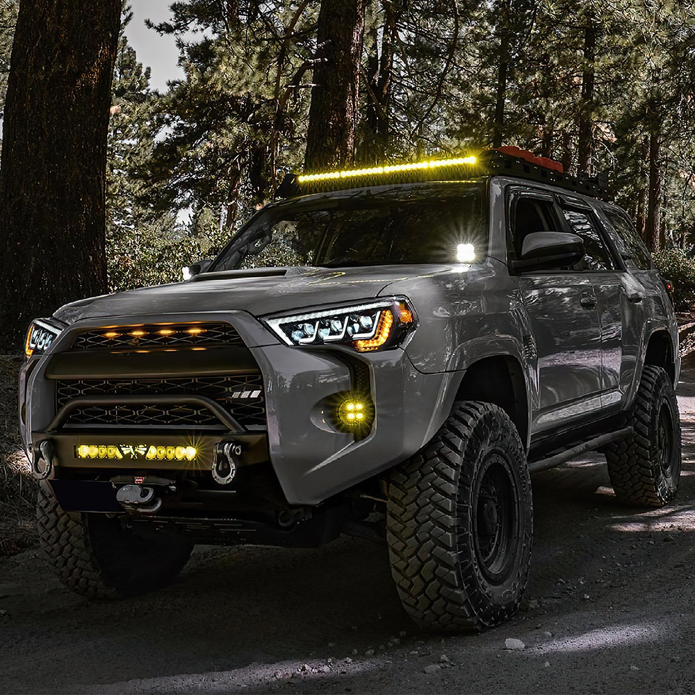 For 2014-2022 Toyota 4Runner Led Headlights (White/Devil Eyes) - KuerLED