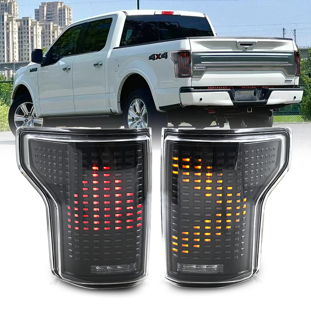 Animated Digital Tail Light for Ford F150 2015-2020, LED Upgrade (Excludes Blind Spot Feature)