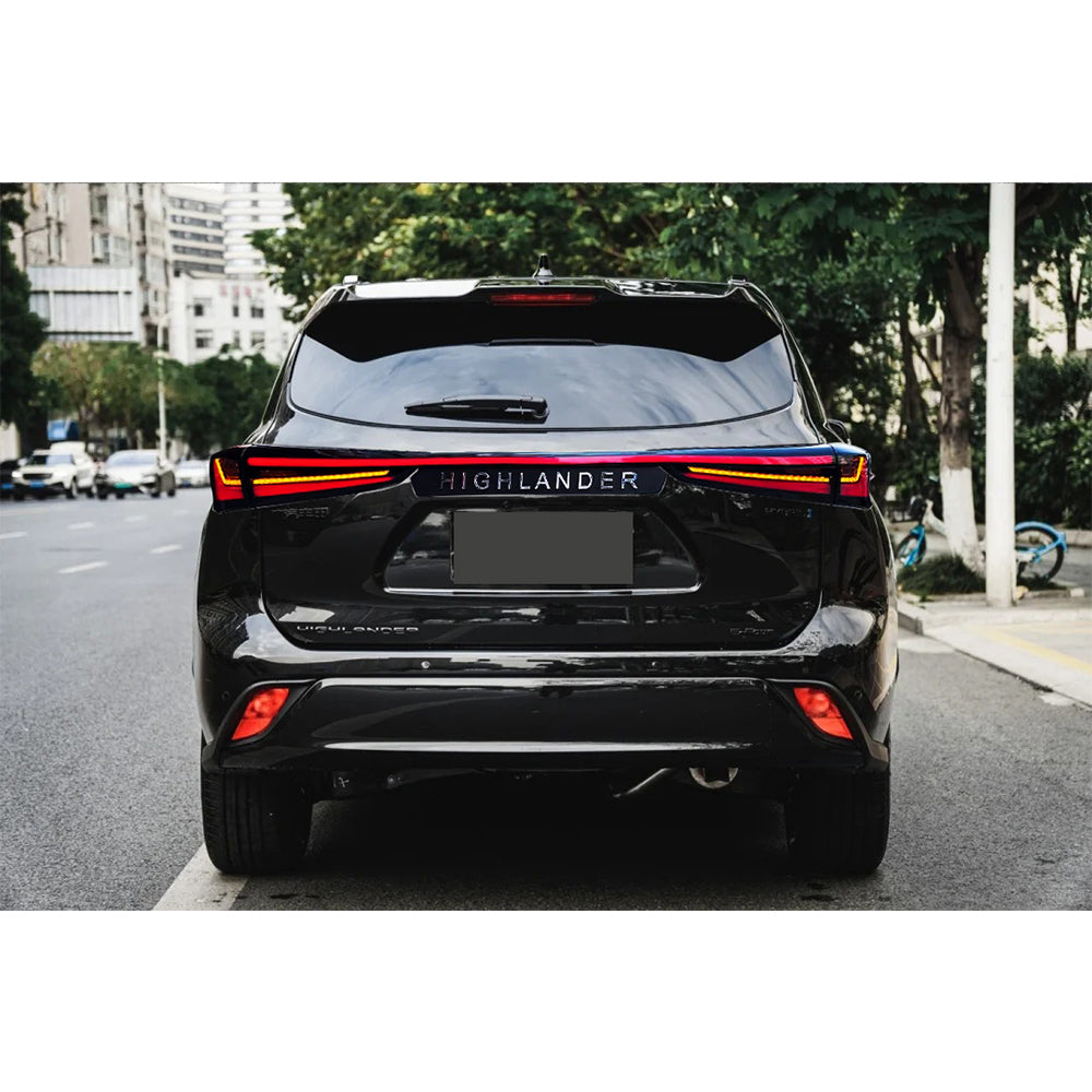 LED Tail Light for 2020-2024 Toyota Highlander with Dynamic Breathing DRL & Sequential Turn Signal