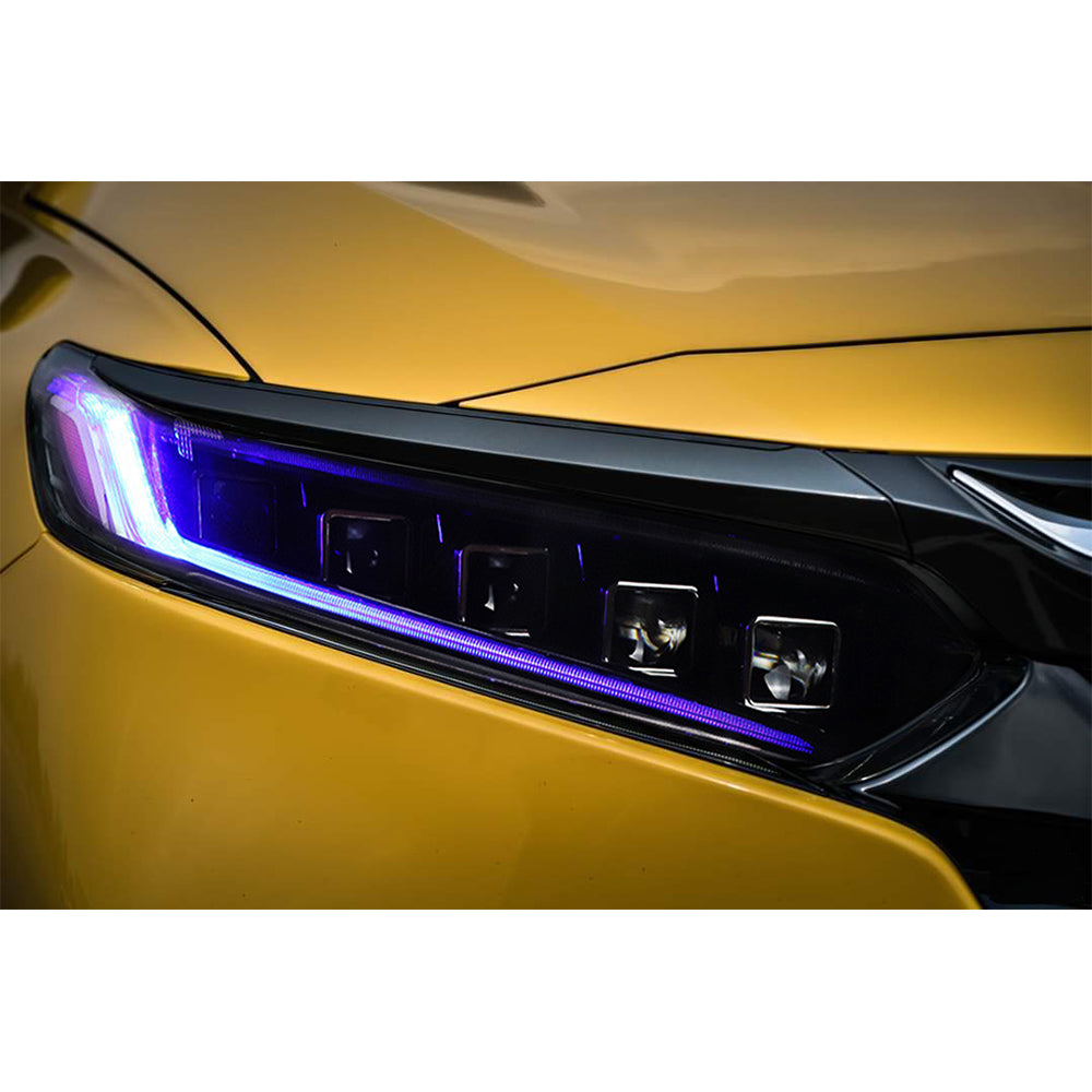 LED Headlights for 2018-2021 Honda Accord, with DRL Sequential Turn Signal Front Lamp - Kuerled