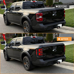 LED Tail Lights for Ford Maverick 2022-2024 XL & XLT – Smoked Lens Taillight Assembly