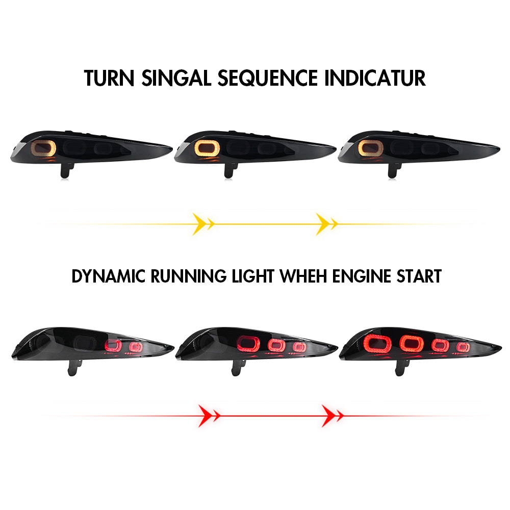 RGB Tail Light for 2020-2024 Toyota GR Supra A90 & A91 Start up Animation DRL Sequential Indicator Rear Lamp Assembly - Kuerled