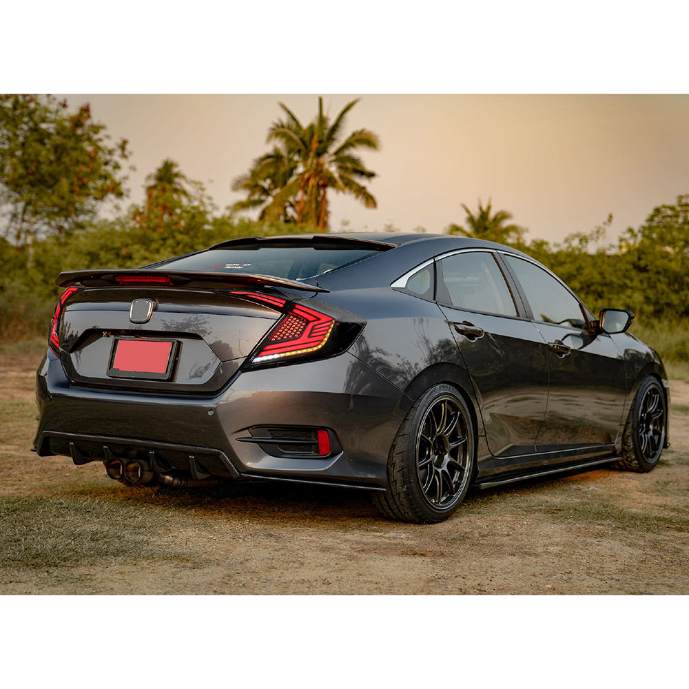 For 2016-2021 Honda Civic hatchback Led Tail light (Three compartments) - KuerLED