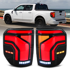 Full LED Tail Lights for 2022-2024 Ford Maverick | Startup Animation, Plug & Play, Fits All Trims
