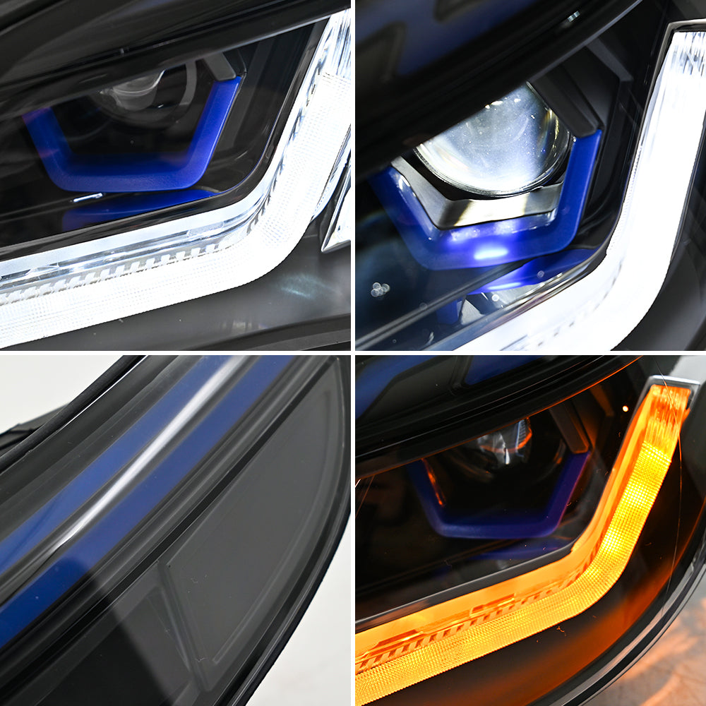 New BMW 5-Series (2004-2010 E60/E61) LED Headlight Assembly, Premium Projector Upgrade, Plug and Play