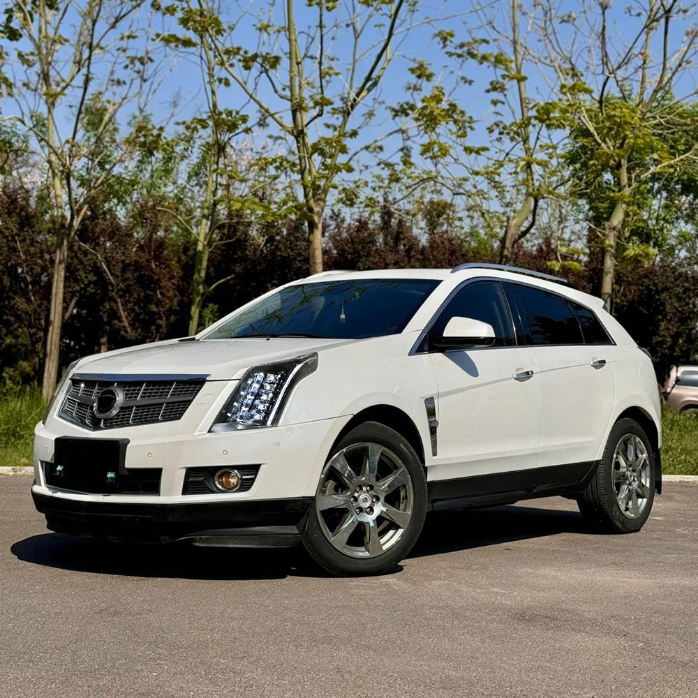 2010-2016 Cadillac SRX LED Headlights (Carbon Fiber Style), Complete Front Assembly, Plug & Play