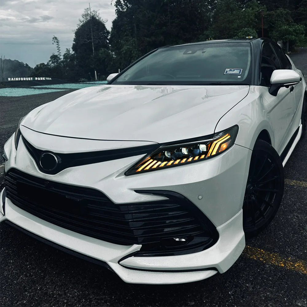 2018-2024 Toyota Camry LE/SE/XLE/XSE/TRD LED Headlights Assembly, Audi Style with Sequence Animation