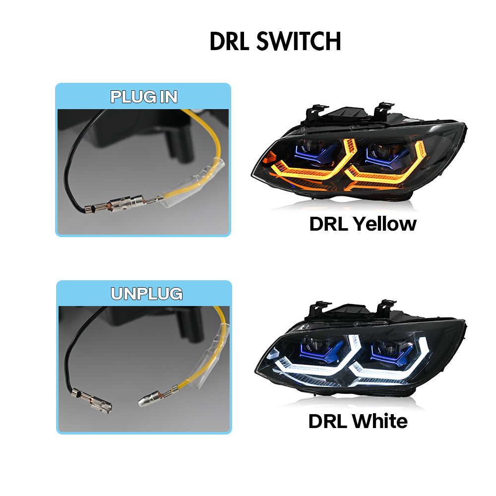 BMW 3-Series LED Headlights (2011-2013 E92/E93 LCI), Fits 325i/328i/335i, Plug and Play, Easy Installation
