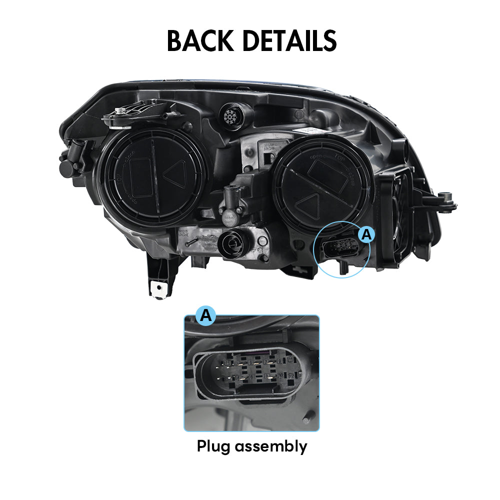 LED Headlights for 2013–2015 Mercedes-Benz GLK350 & GLK250 – Front Headlamp Assembly (Pair)