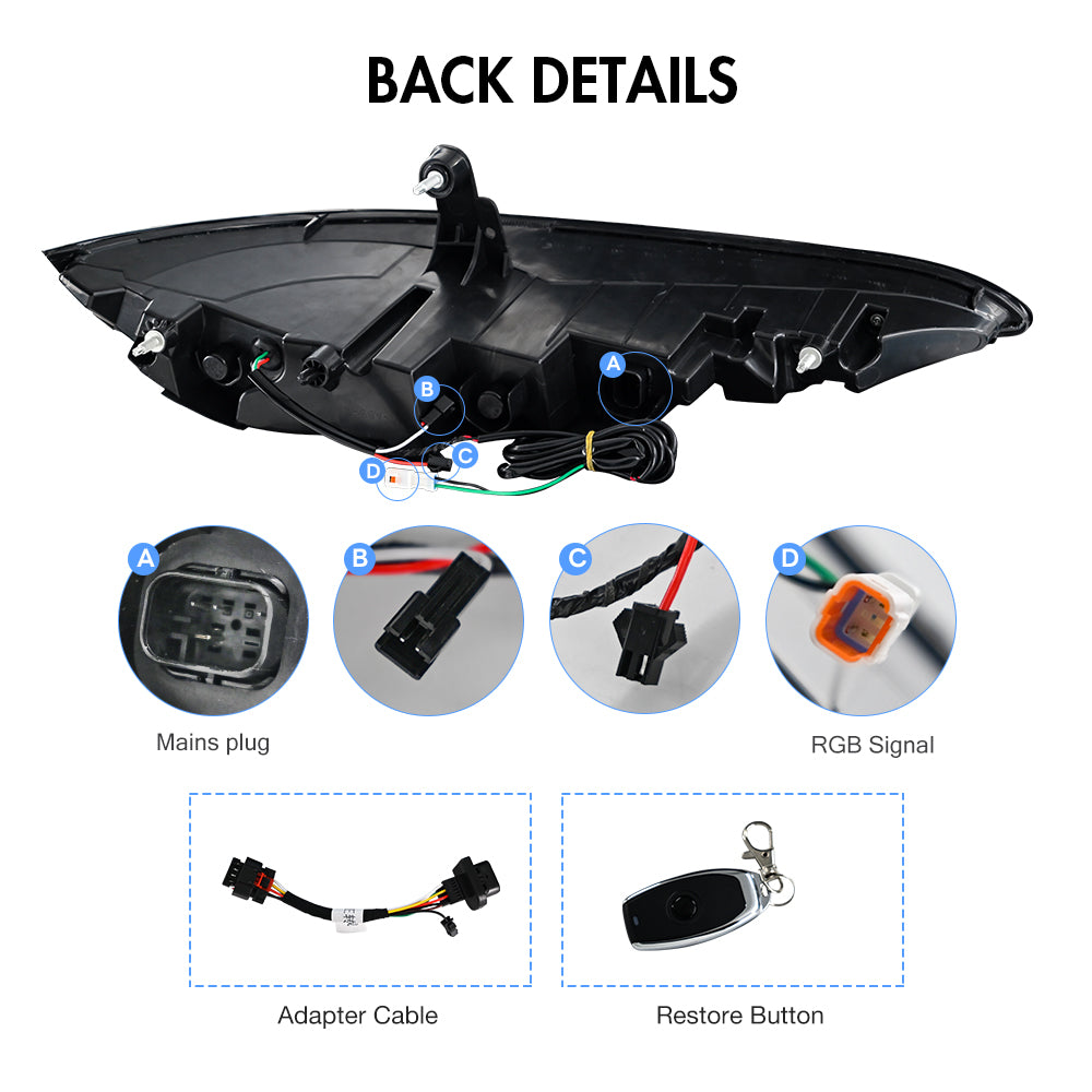 RGB Tail Light Carbon Fiber Style for 2020-2024 Toyota GR Supra A90 & A91 Start up Animation DRL Sequential Indicator Rear Lamp Assembly