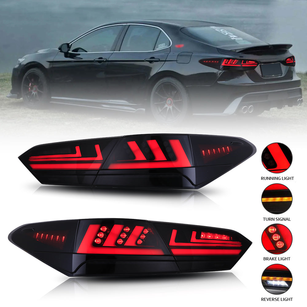 LED Tail Lights For 2018-2024 Toyota Camry SE XSE LE Lexus Style - KuerLED