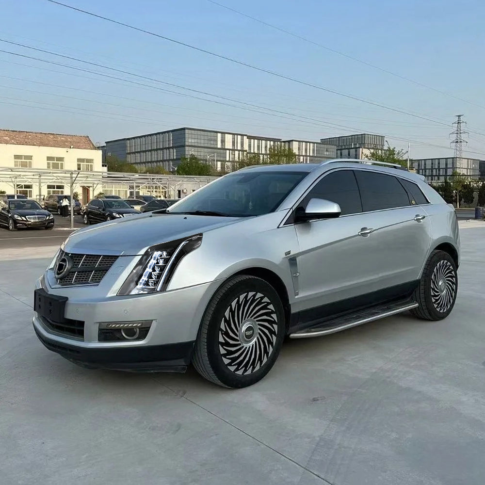 2010-2016 Cadillac SRX LED Headlights (Carbon Fiber Style), Complete Front Assembly, Plug & Play