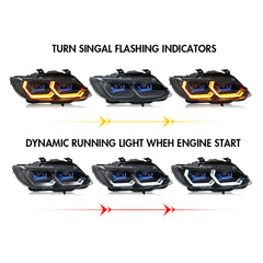 BMW 3-Series LED Headlights (2007-2010 E92/E93/Coupe), Fits 325i/328i/335i, Plug and Play, Easy Installation