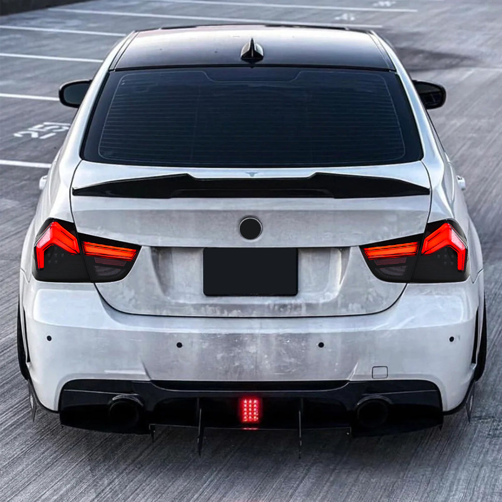 BMW 3-Series Smoked LED Tail Light (2009-2012 E90), Fits 320i/323i/325/330/335