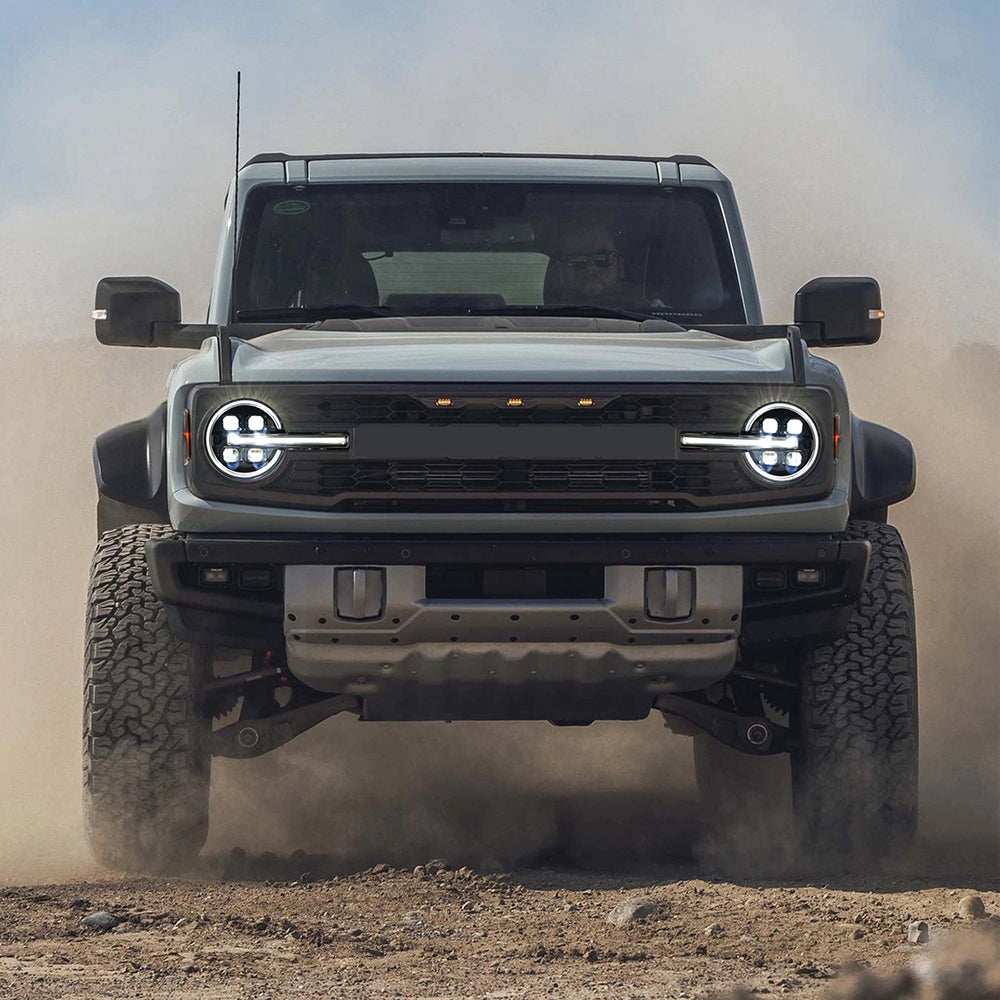 LED Headlights for 2021–2025 Ford Bronco 2/4-Door w/ Sequential Turn Signal & Start-Up DRL