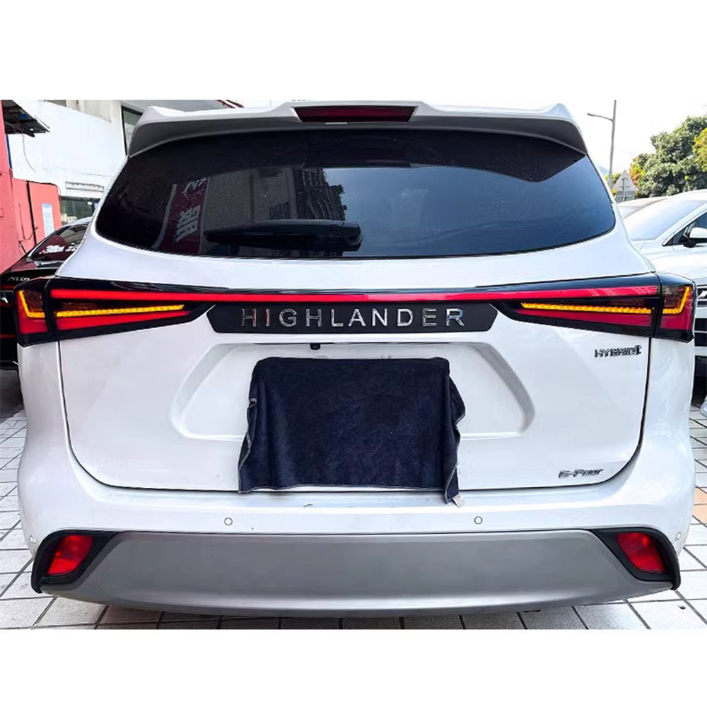 LED Tail Light for 2020-2024 Toyota Highlander with Dynamic Breathing DRL & Sequential Turn Signal