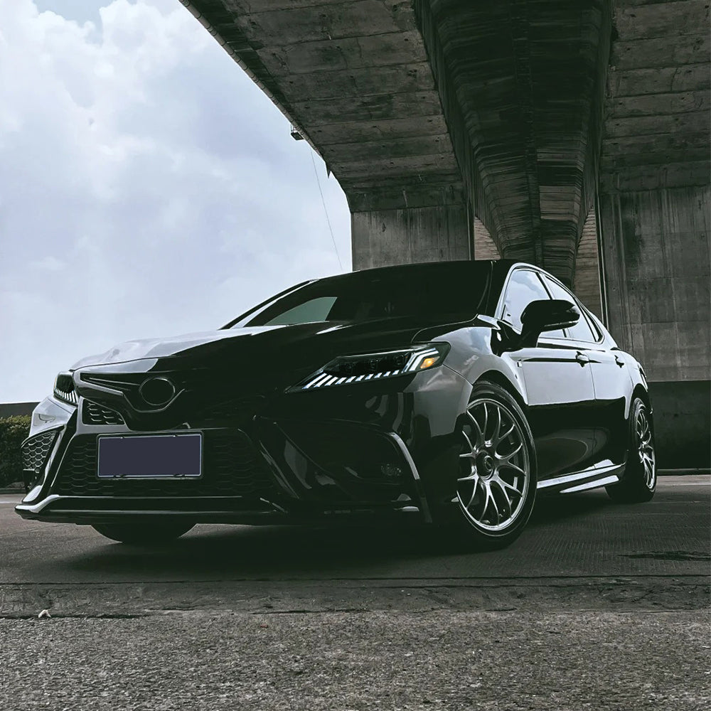 2018-2024 Toyota Camry LE/SE/XLE/XSE/TRD LED Headlights Assembly, Audi Style with Sequence Animation