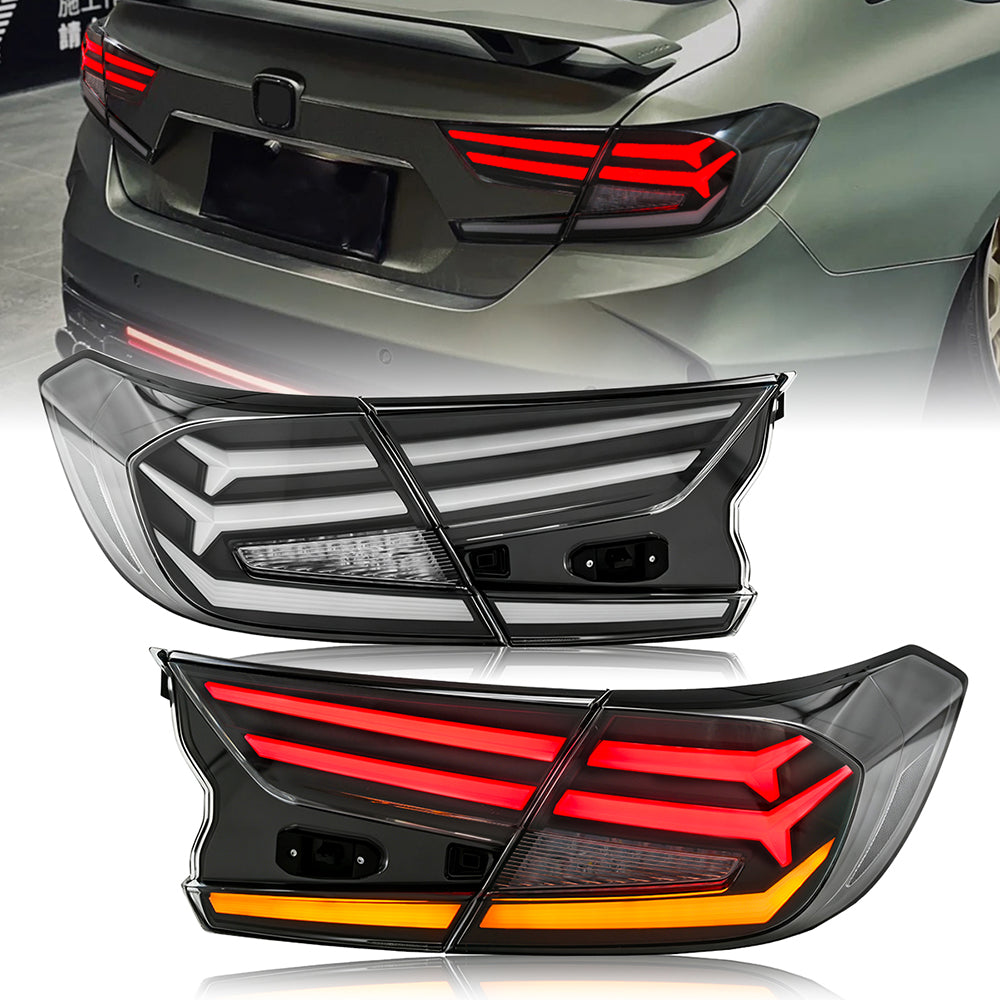 2018-2021 Honda Accord 10th Gen Smoke Tail Lights - Kuerled