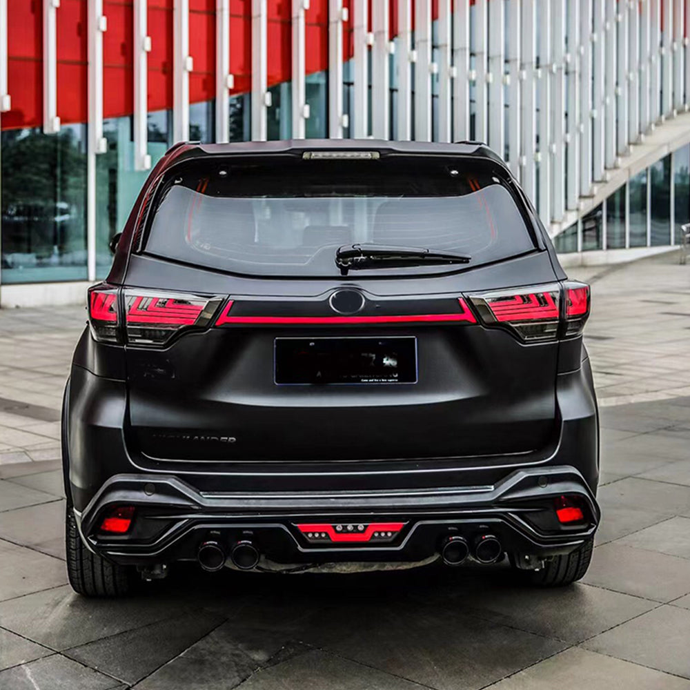 For 2014-2019 Toyota Highlander Led Tail Lights (Smoked/Red) - KuerLED