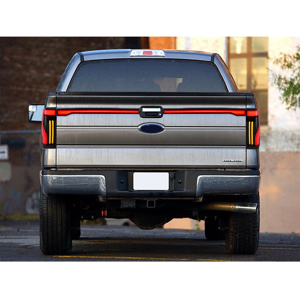 LED Tail Lights for 2009–2014 Ford F-150 – Sequential Smoked Rear Lamps