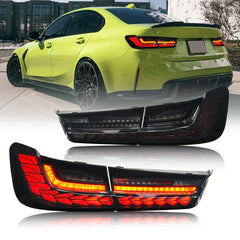 BMW 3 Series G20 G80 M3 (2019-2021) LED Dragon Scale Tail Lights - Dynamic Animation