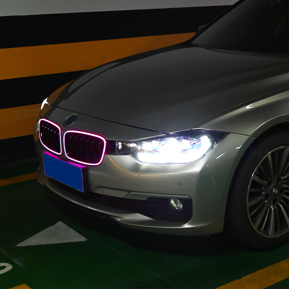 BMW 3 Series LED Grille Lights (2013-2018), RGB Front Grille Upgrade for F30/F35/M3 Models - Kuerled