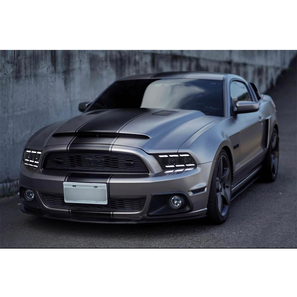 Premium Triple-Projector LED Headlights For 2010-2014 Ford Mustang | Plug & Play Upgrade | Dynamic Sequential Signals