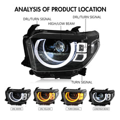 Toyota Tundra (2014-2021) Projector LED Headlight Assembly (Land Rover style)