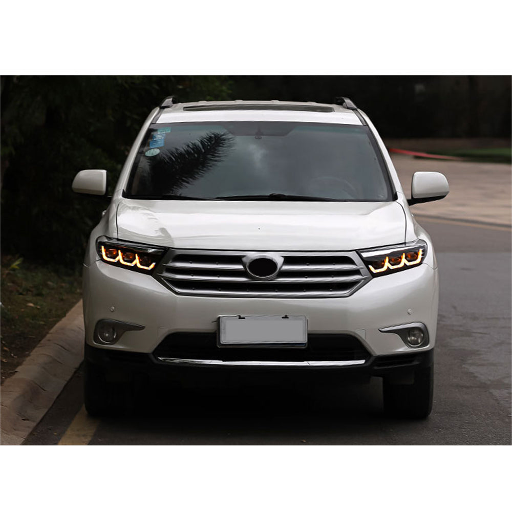 2012-2014 Toyota Highlander Full LED Headlight Assembly With Devil Eyes