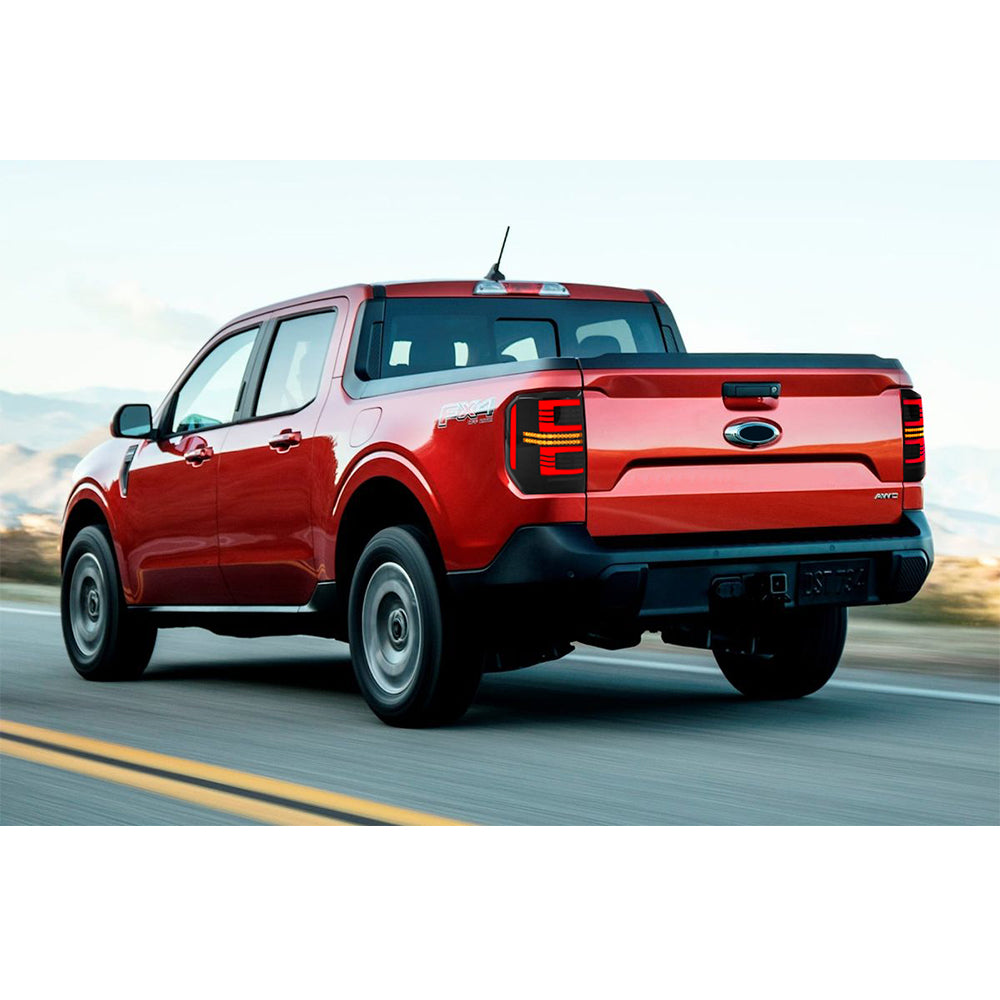 LED Tail Lights for Ford Maverick 2022-2024 XL & XLT – Smoked Lens Taillight Assembly