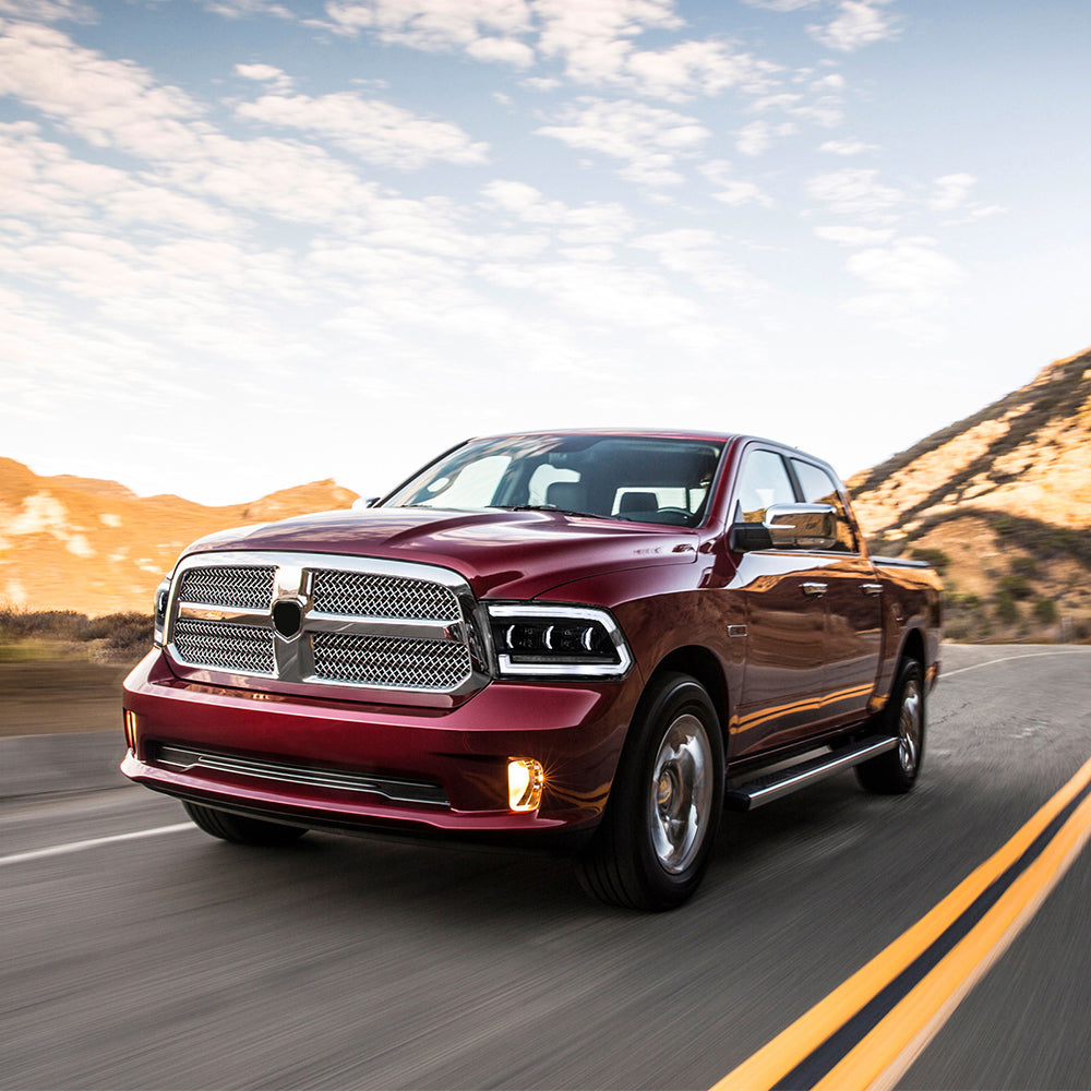 Dodge RAM 1500 (2009-2018) RAM 1500 2500 (2013-2018) LED Headlights, Sequential Turn Signal, Plug & Play Upgrade