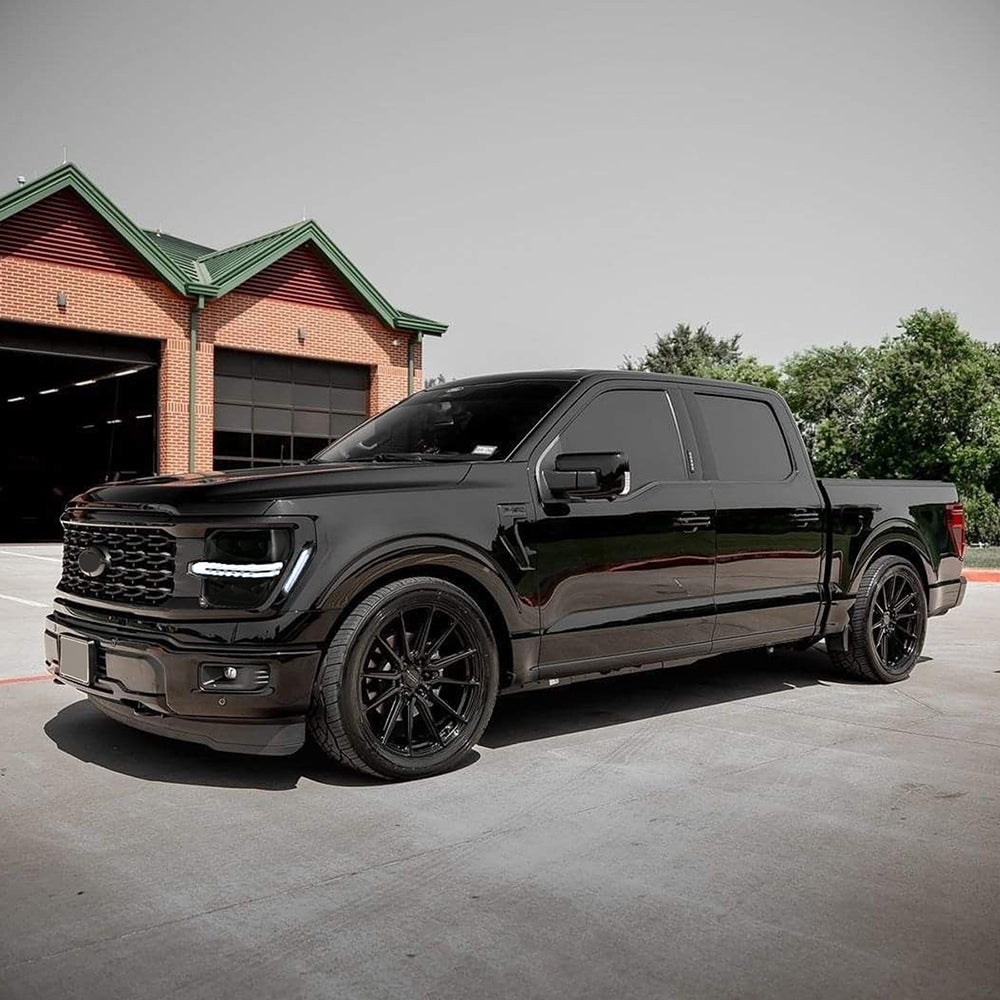 Full LED Headlights Pair for 2024–2025 Ford F-150, 4-Projector with DRL, Startup & Sequential Turn Animation, Plug & Play for STX / XLT / XL/ Tremor - Kuerled